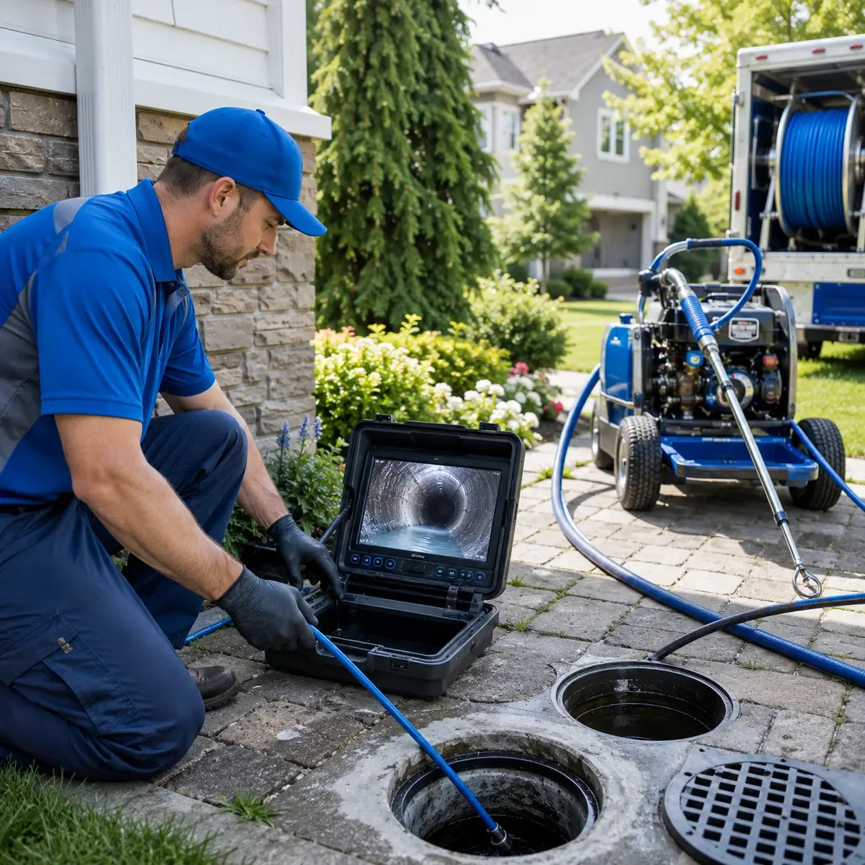 Outdoor drain cleaning professionals serving Medford, NY